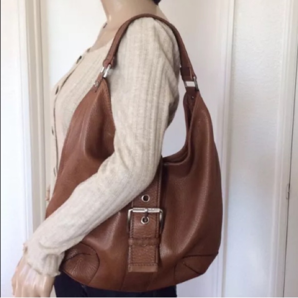 Brown Leather Hobo Bag
